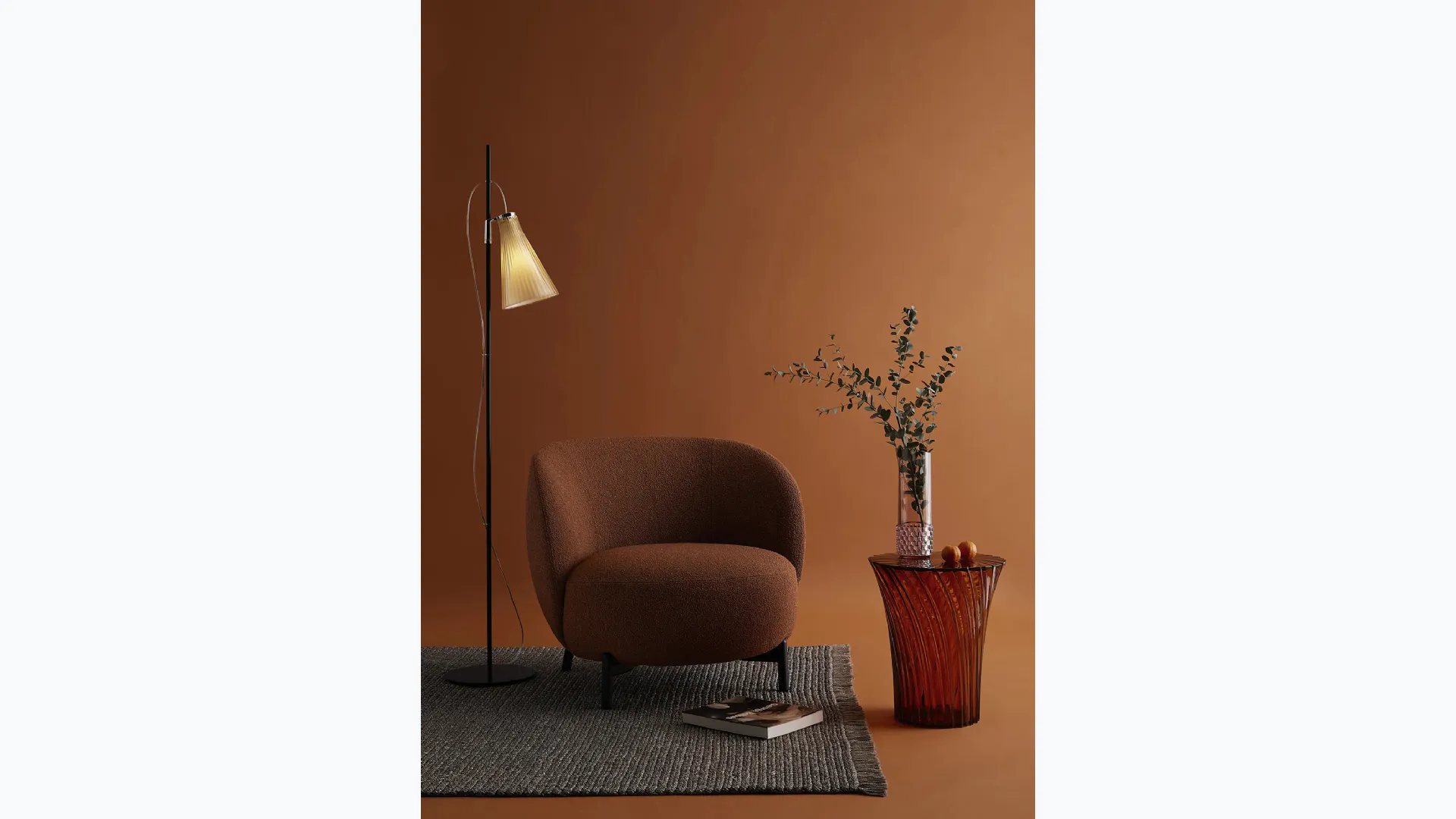 Lampada da terra K-Lux in acciaio con diffusore in plexiglas di Kartell
