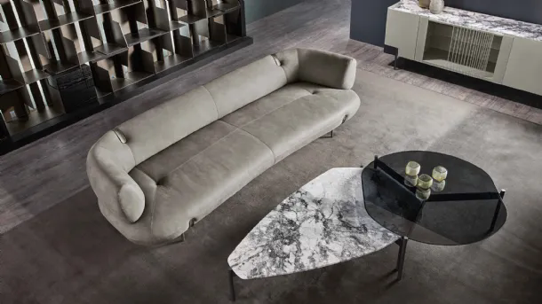 Divano lineare Johnson di Cantori