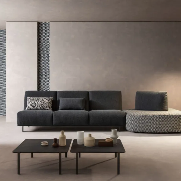 Divano Bordone Upwood con terminale girevole di Alivar