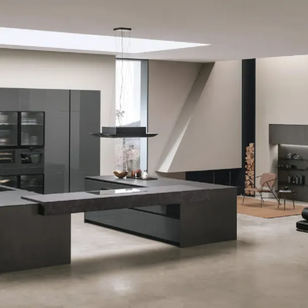 Cucina Moderna con penisola Natural 11 di Stosa
