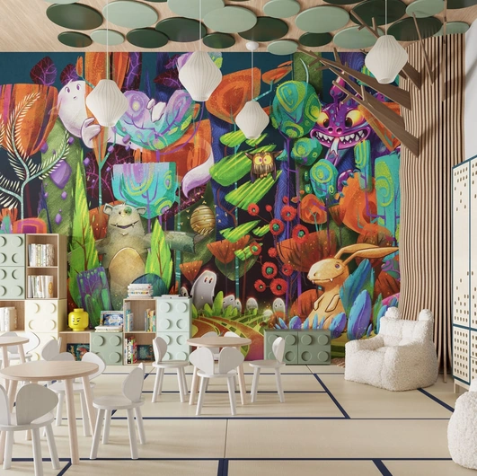 Carta da parati Fantasy Tale di Inkiostro Bianco