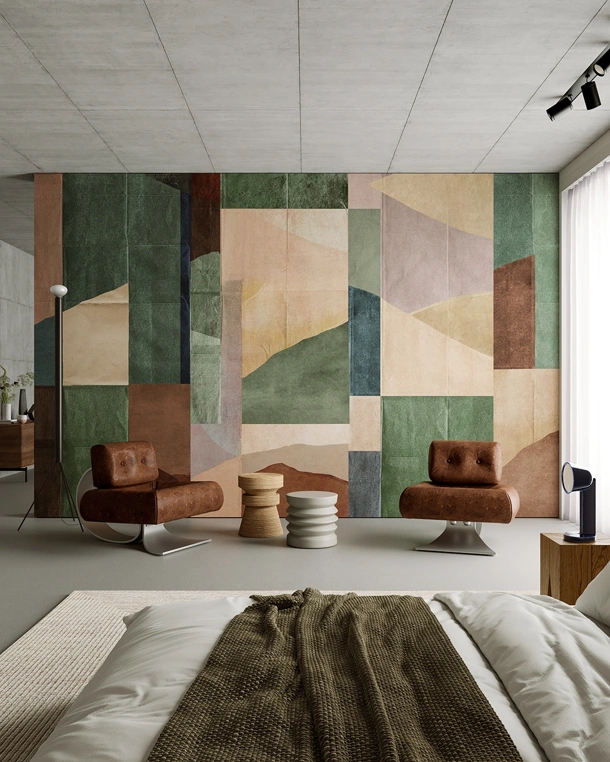 Carta da parati Japonisme Inkiostro Bianco