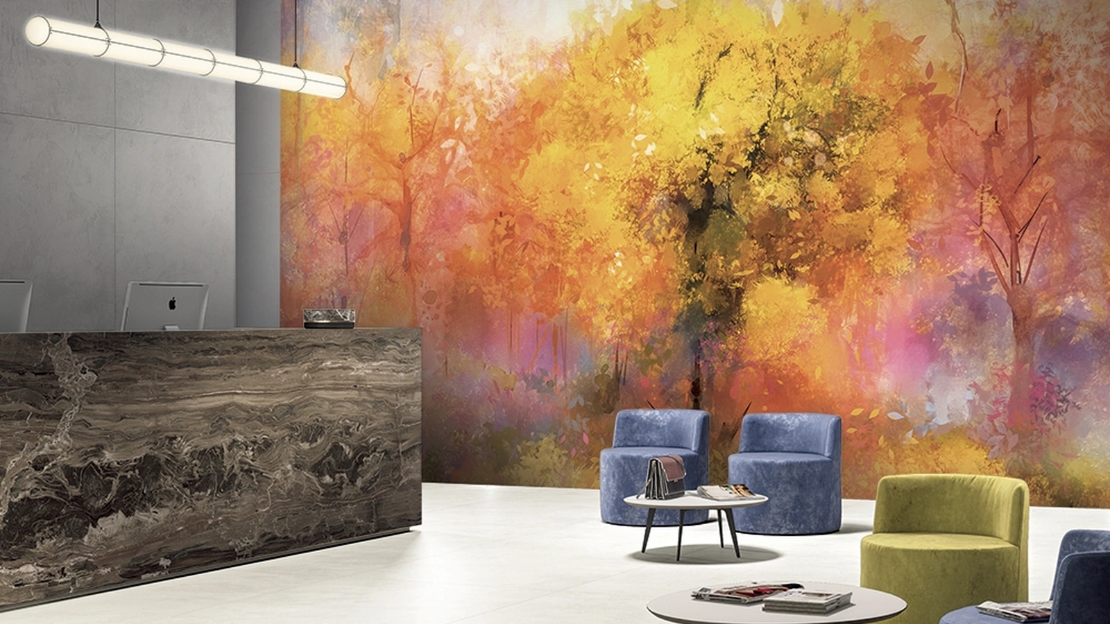 Carta da parati Tree Painting di Adriani e Rossi