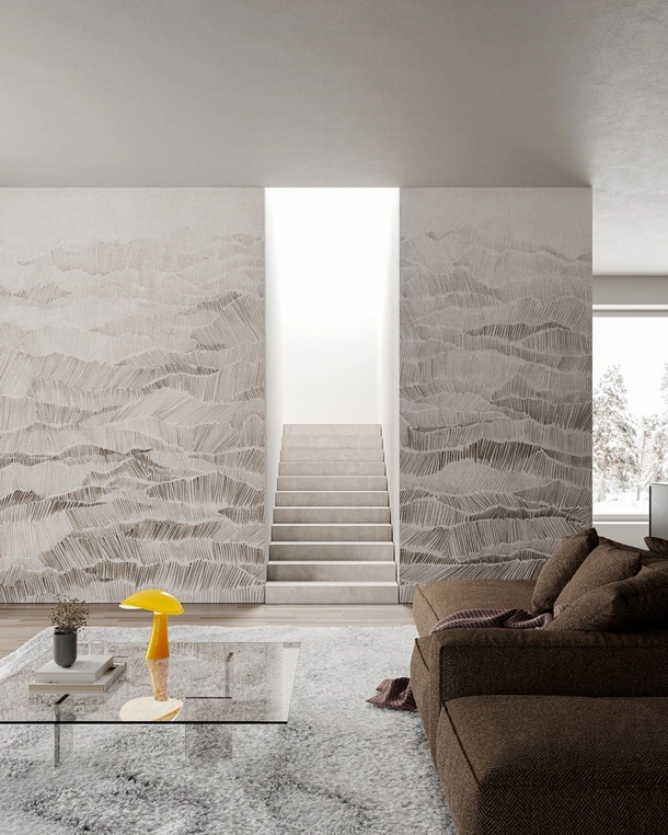 Carta da parati Yama di Inkiostro Bianco