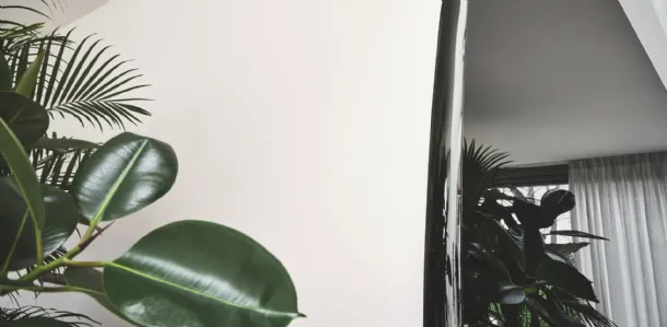 Specchio con cornice in vetro Colette di Calligaris