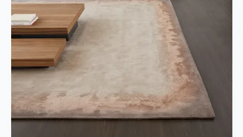 Tappeto in lana e lino semplice ed elegante Edge di Molteni & C