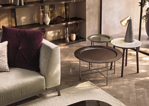 Tavolino tondo En di Fiam