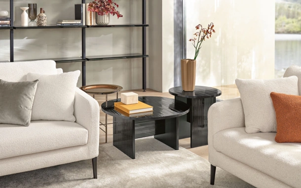 Tavolino di design in vetro Gliss di Fiam