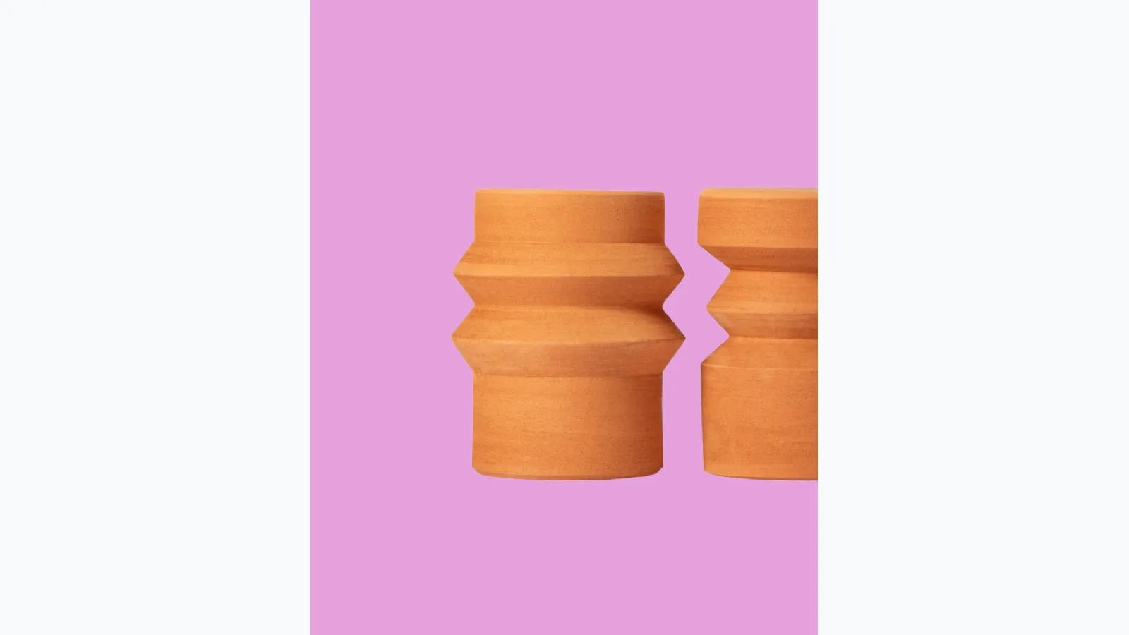 Tavolini in terracotta Mila e Milo di Miniforms