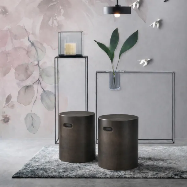 Pouf Nappe in gres porcellanato di Adriani e Rossi