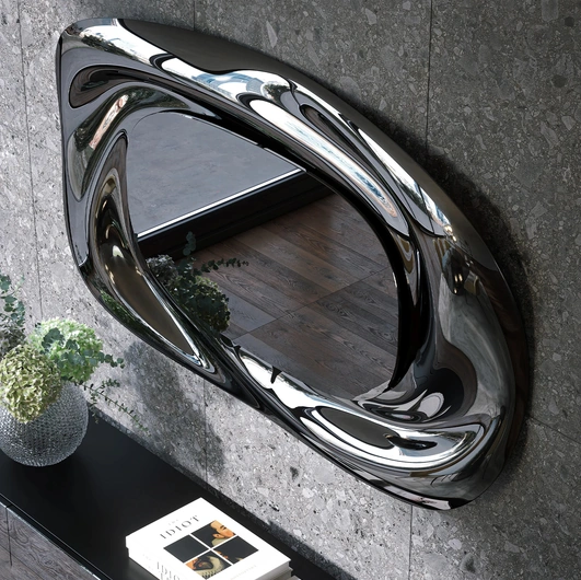 Specchio Vox con cornice in vetro di Tonin Casa