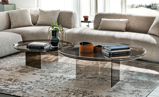 Tavolino Standard realizzato in vetro di Cattelan Italia