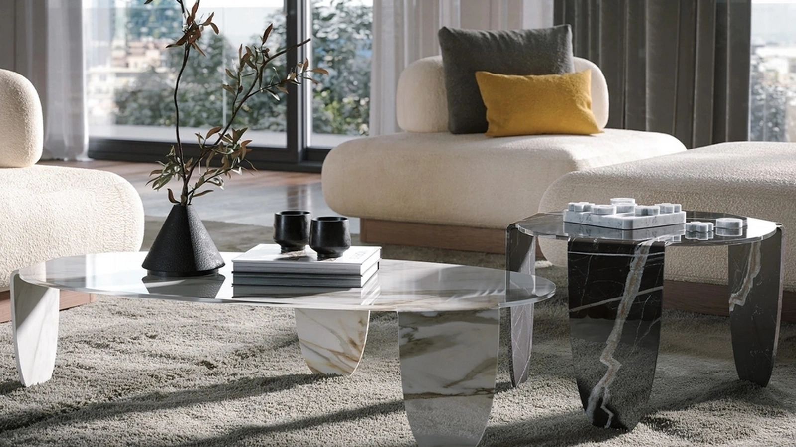 Tavolino Arturo Artistic Glass di Tonin Casa