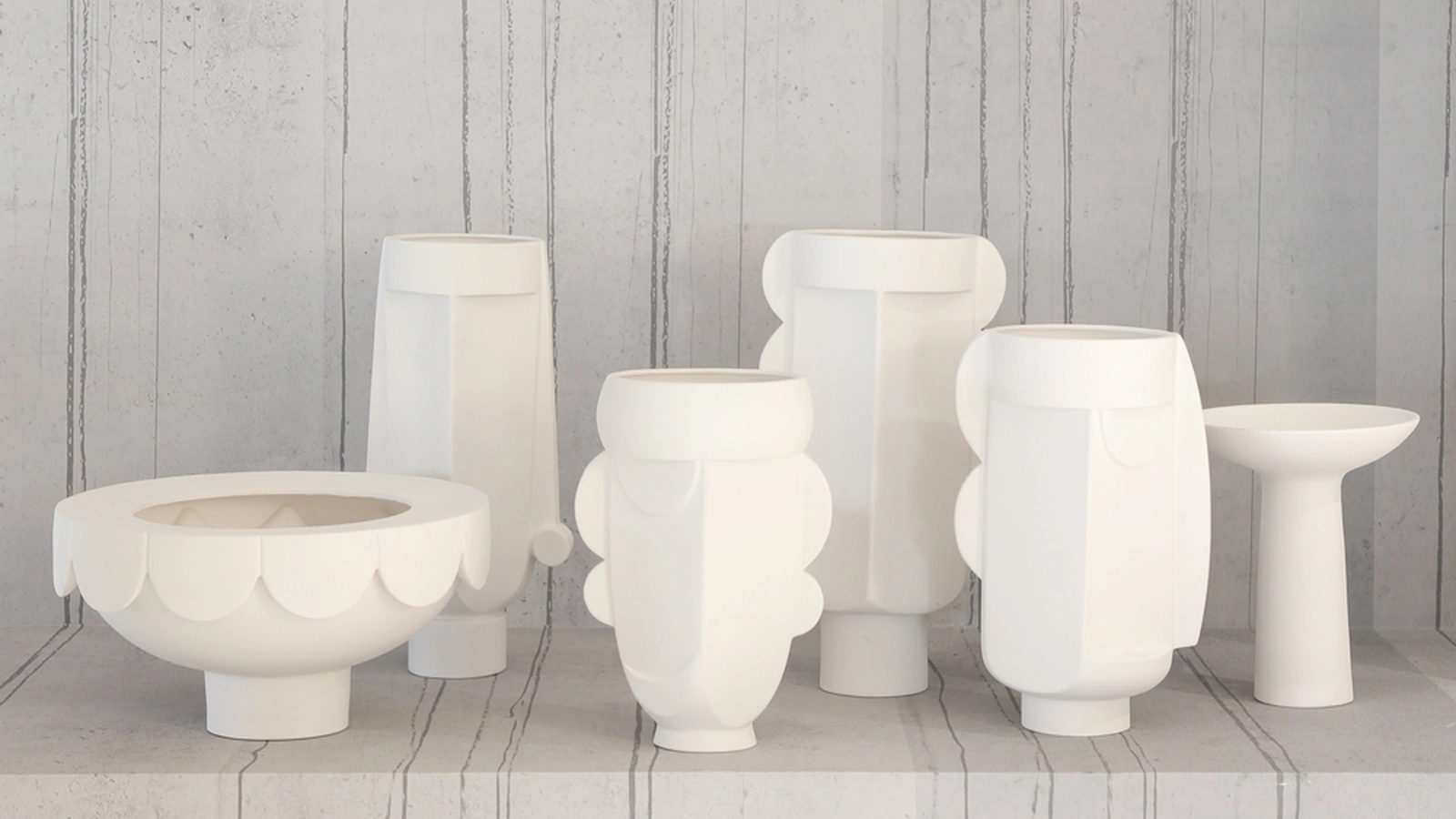 Vasi in ceramica Scacco Matto Collection di Adriani e Rossi