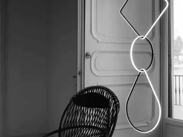 Lampada a sospensione in alluminio curvato Arrangements di Flos