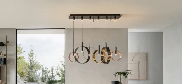 Lampada a sospensione Led Loop S di Riflessi