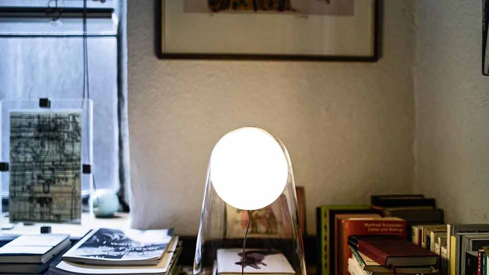 Lampada da tavolo Satellight in vetro soffiato di Foscarini