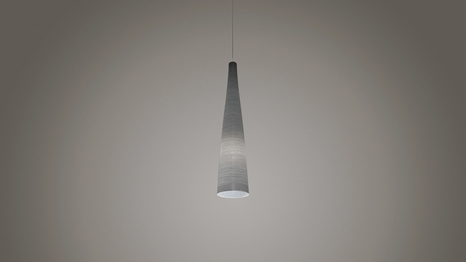 Lampada a sospensione in fibra di vetro e carbonio Tite di Foscarini