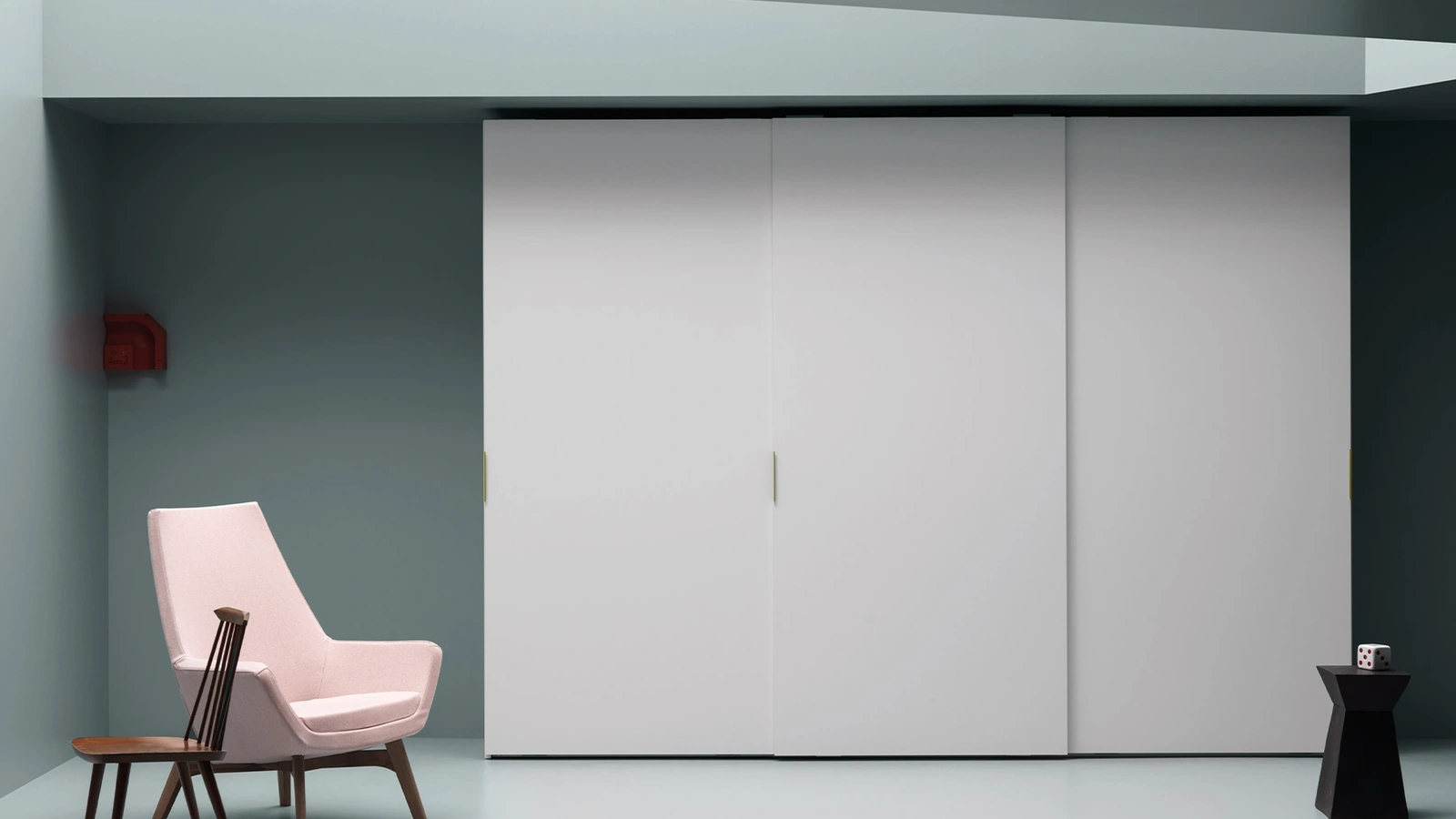 Armadio con ante scorrevoli Aria Simple di Kristalia