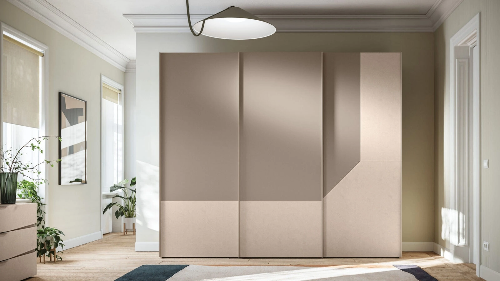 Armadio con anta scorrevole Level DN + Climb DN 44 di Orme