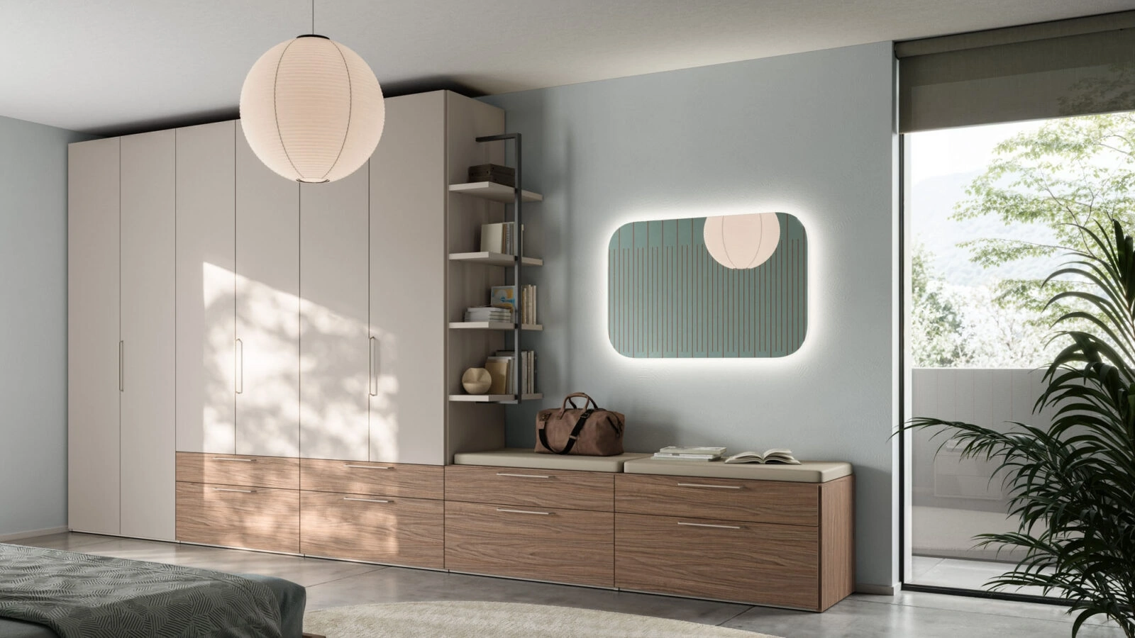 Armadio con anta battente Liscia M 32 36 di Orme