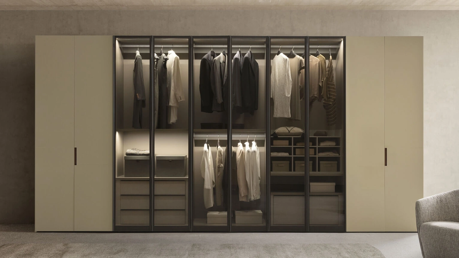 Armadio con ante battenti Astipalea di Presotto