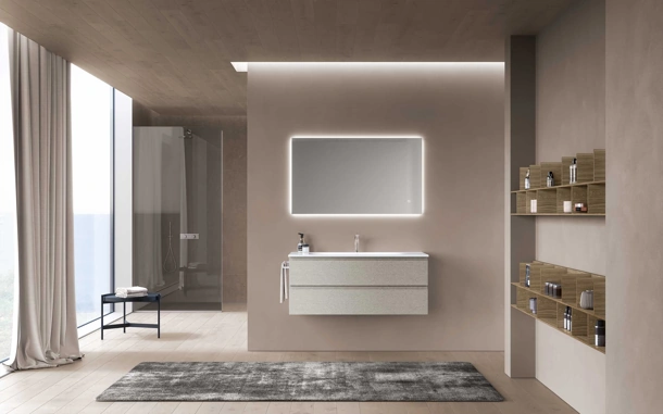 Mobile da Bagno sospeso Block System Soft C20 di Baxar