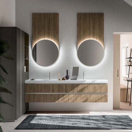 Mobile da Bagno sospeso Cartabianca 03 di Cerasa