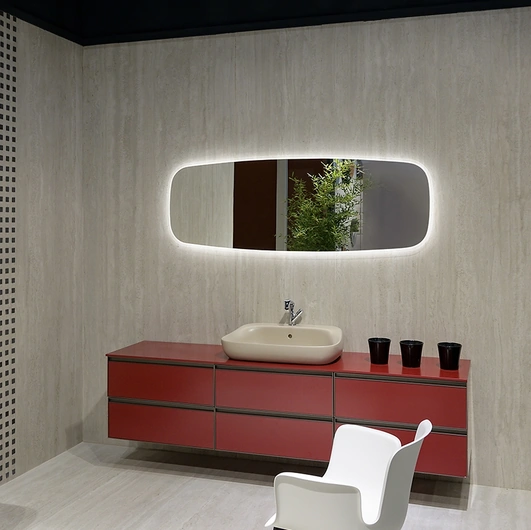 Mobile da Bagno Cubika in laccato di Flaminia