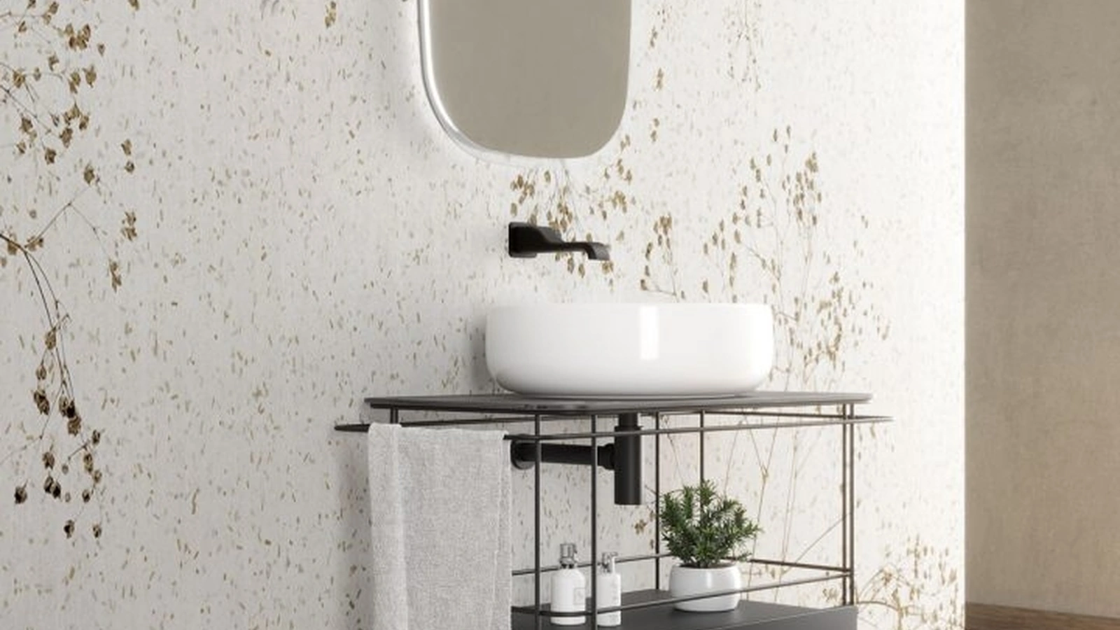 Mobile da bagno a terra Filo di Flaminia