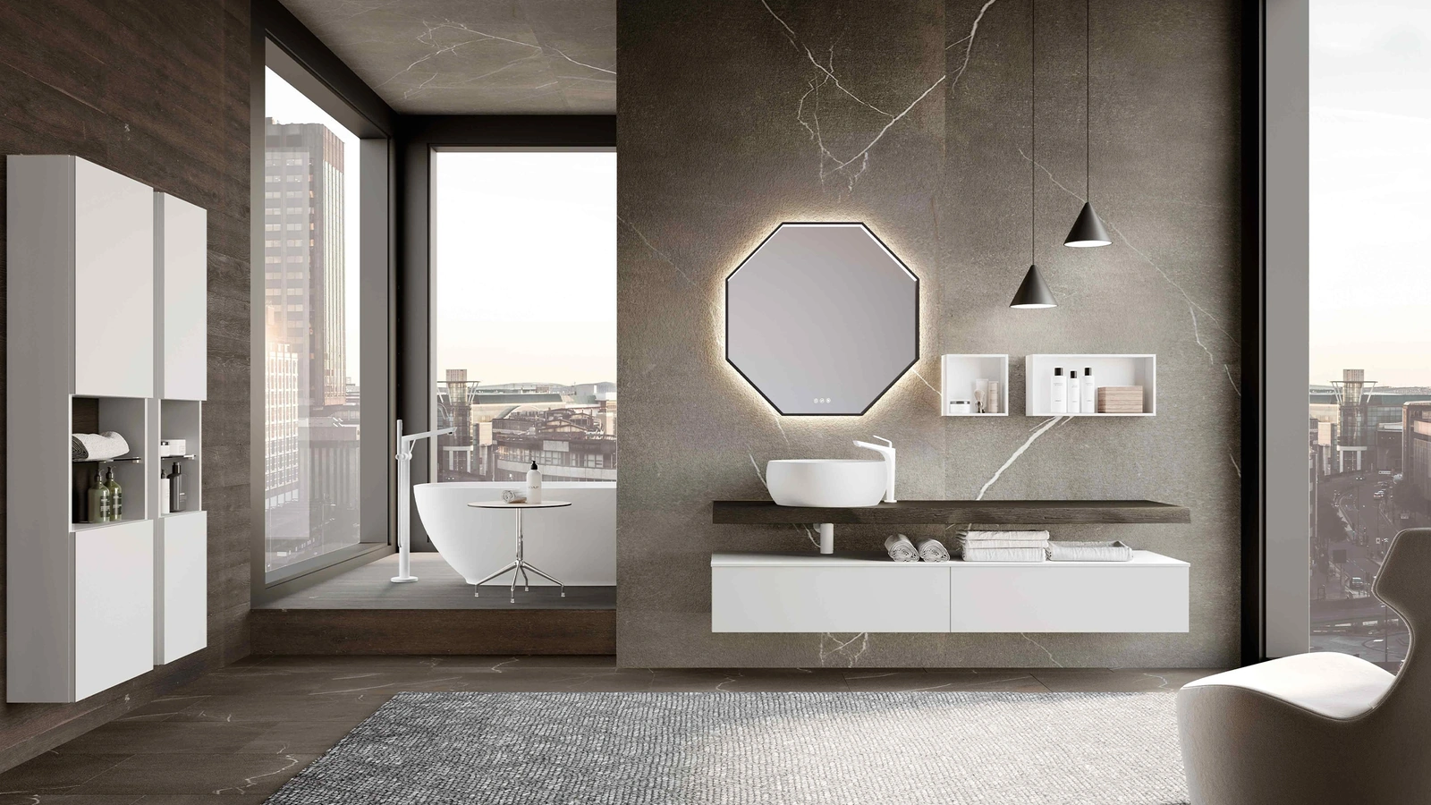 Mobile da Bagno sospeso Lime 0 Push&Pull 031 di Azzurra