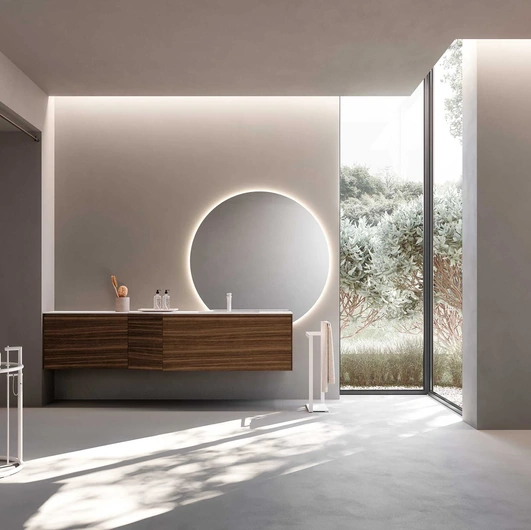 Mobile da Bagno Lime 2-0 240 in Dekorativo 3D Eucalipto Lab Affumicato di Azzurra