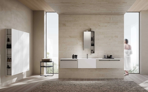 Mobile da Bagno sospeso M System 032 di Baxar
