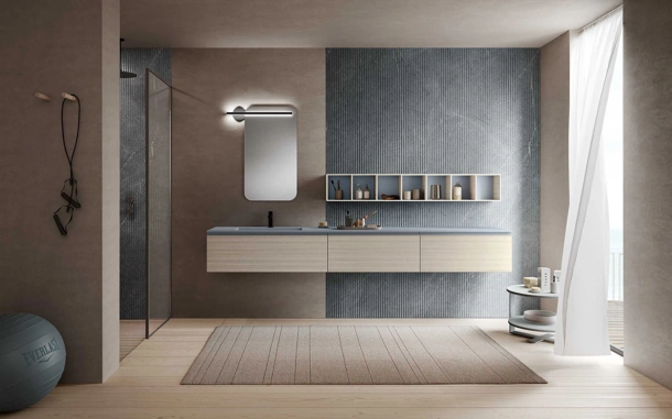 Mobile da Bagno sospeso M1 System 136 di Baxar