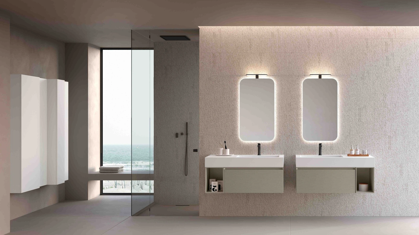 Mobile da Bagno sospeso M1 System 144 di Baxar