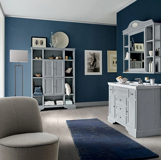 Mobile da Bagno Paestum 01 in Frassino laccato di Cerasa