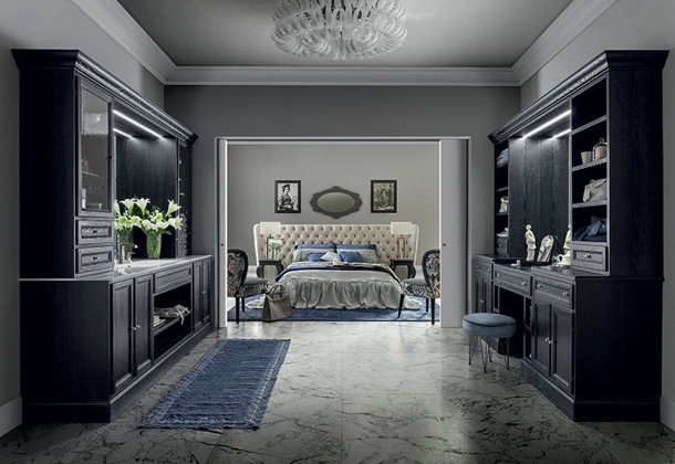 Mobile da Bagno Paestum 04 in Decapé Nero di Cerasa