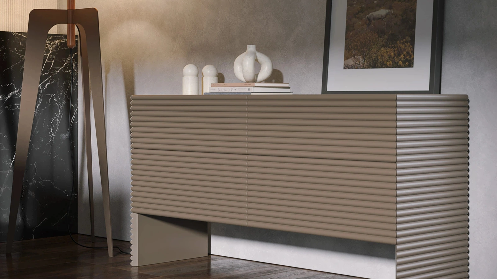 Comò Patsy in legno laccato di Tonin Casa