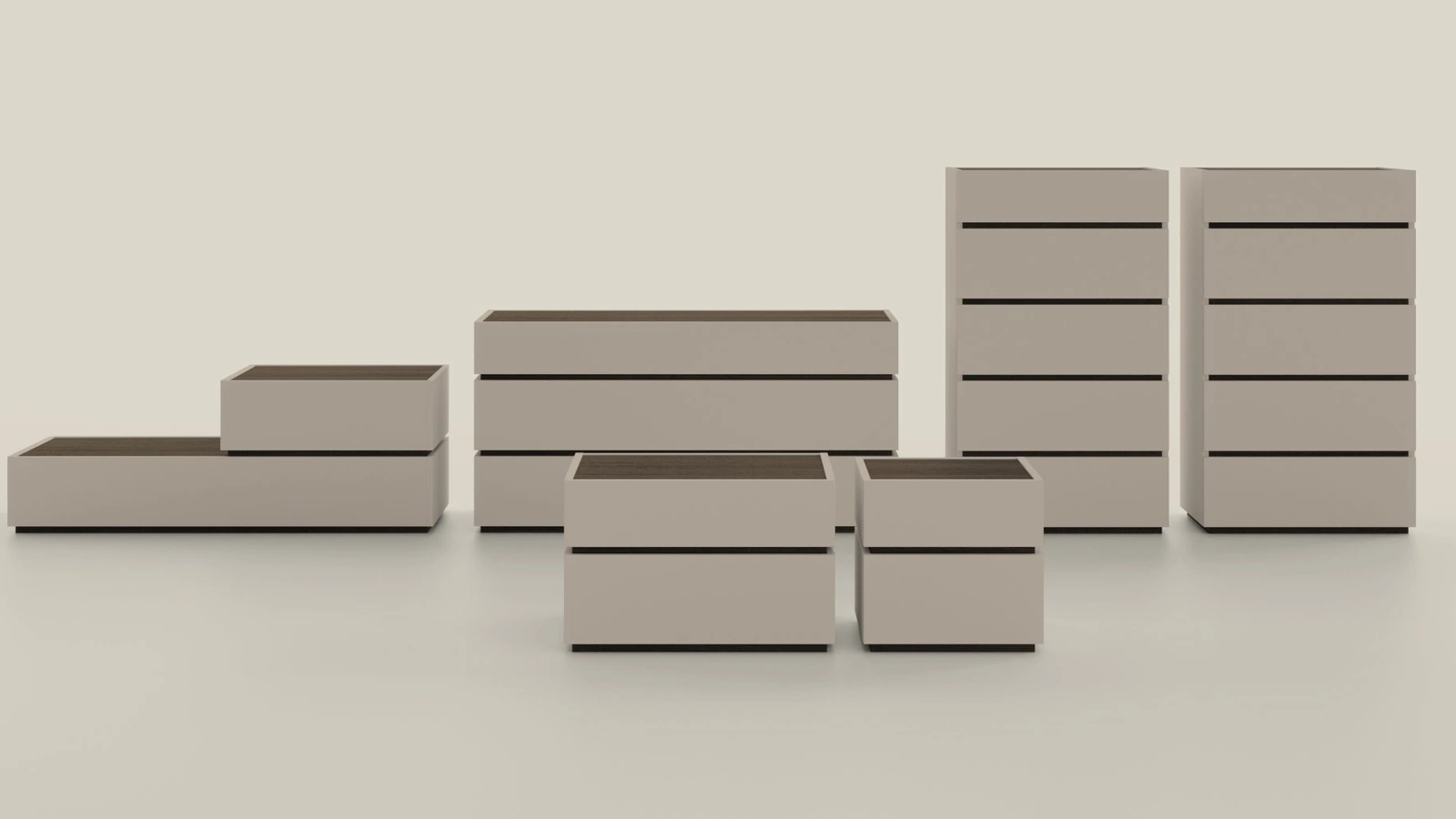 Gruppo Notte Wafer di Kristalia