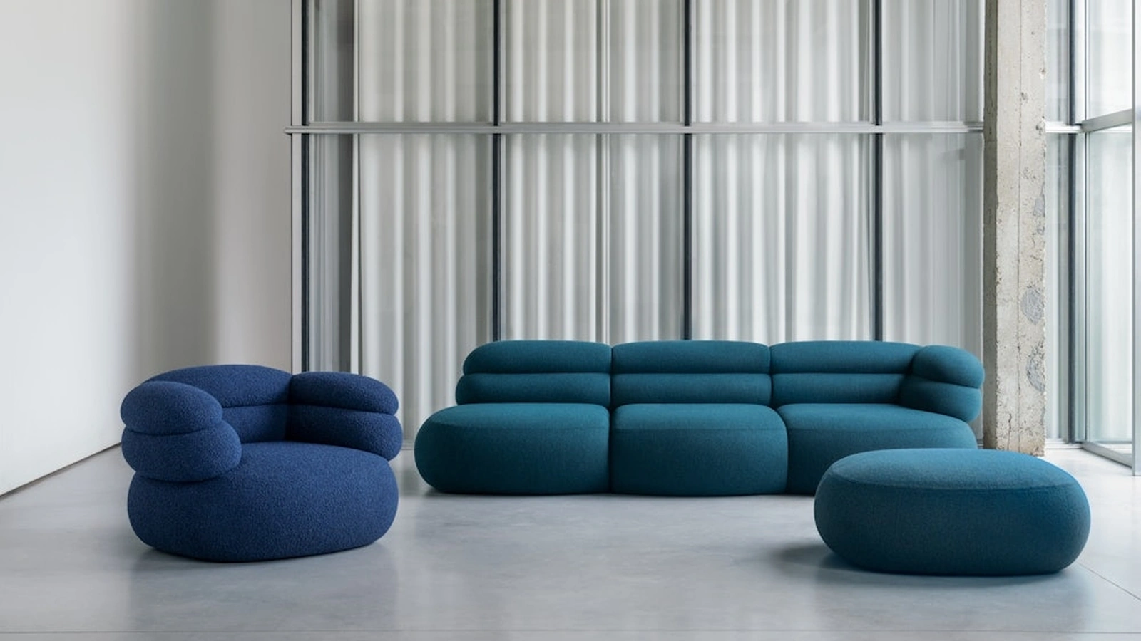 Divano lineare Biboni Sofa di Knoll
