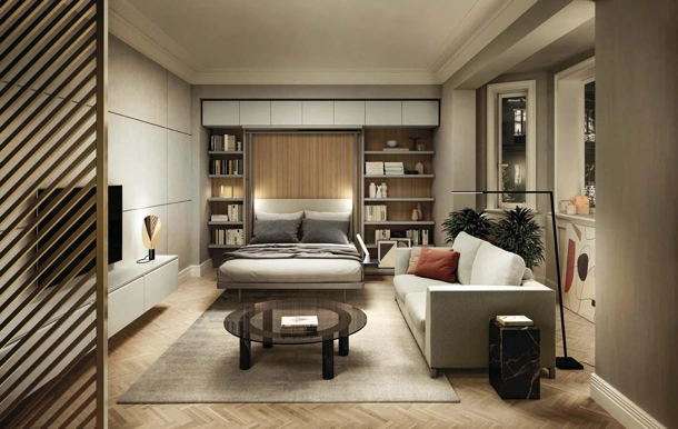Letto a scomparsa LGM 2-0 Book Table di Clei