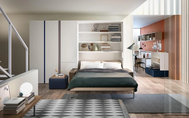 Letto a scomparsa Penelope 2 Sofa 02 di Clei