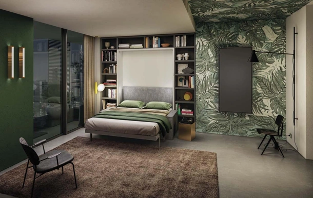 Letto a scomparsa Penelope 2 Sofa 03 di Clei