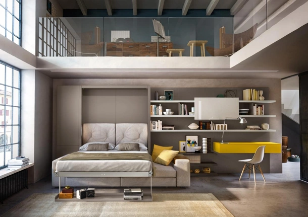 Letto a scomparsa Tango 02 di Clei