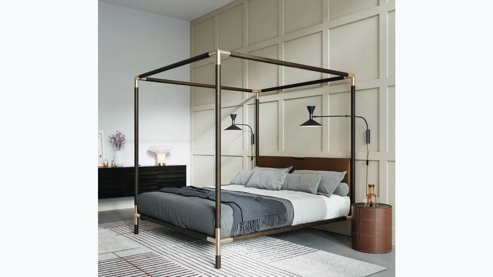 Letto con baldacchino Arborè di Alivar