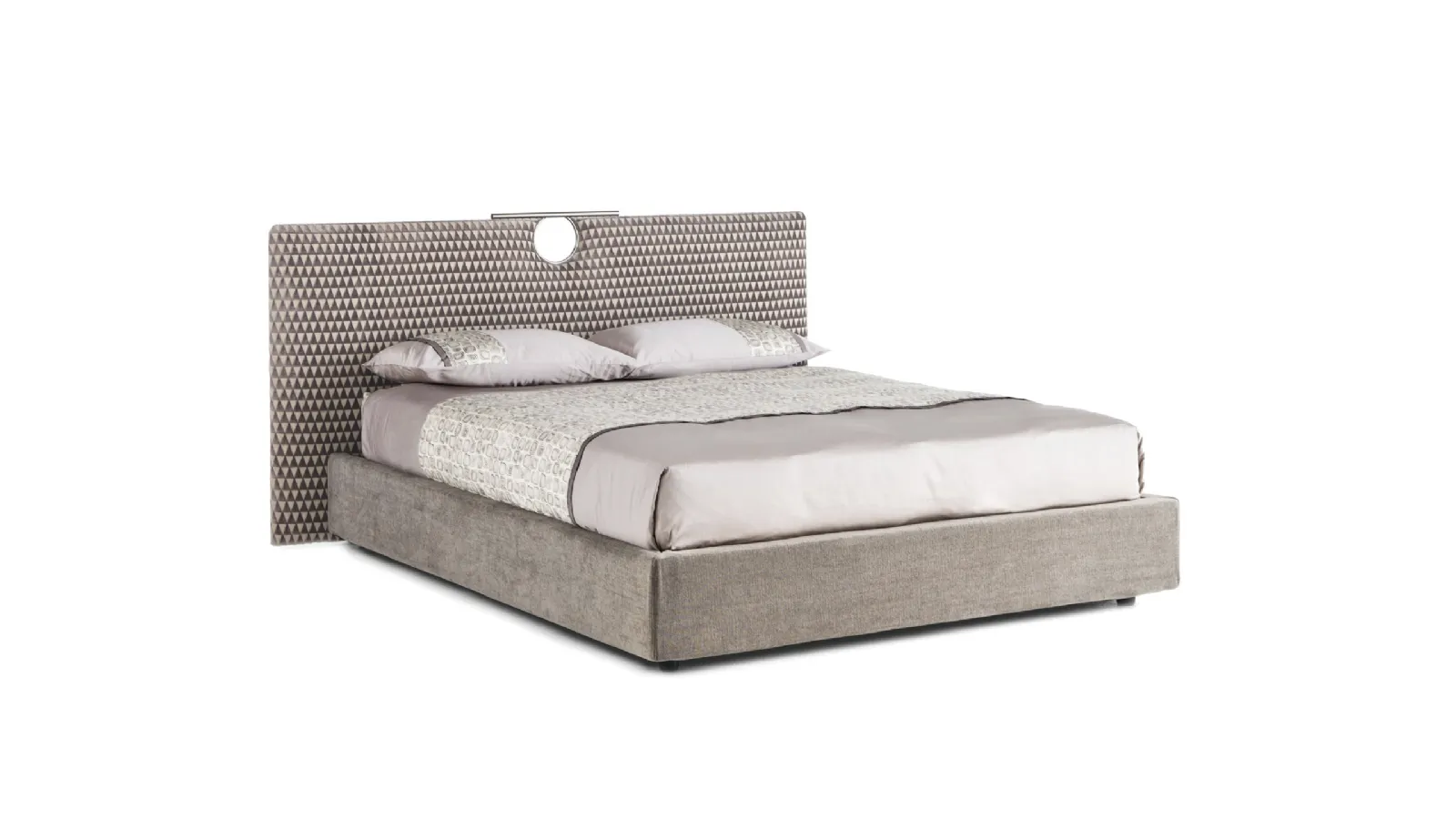 Letto Bay in tessuto con box contenitore di Cantori