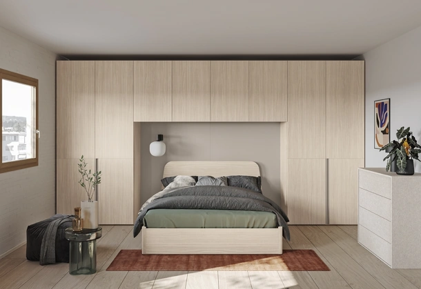 Letto con testiera Virgo di Colombini Casa