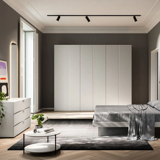 Letto con testiera Contra Night 02 di Orme