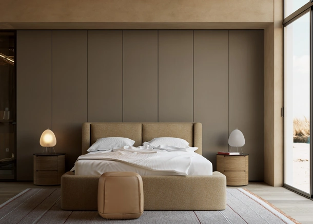 Letto imbottito Dimora di Kristalia