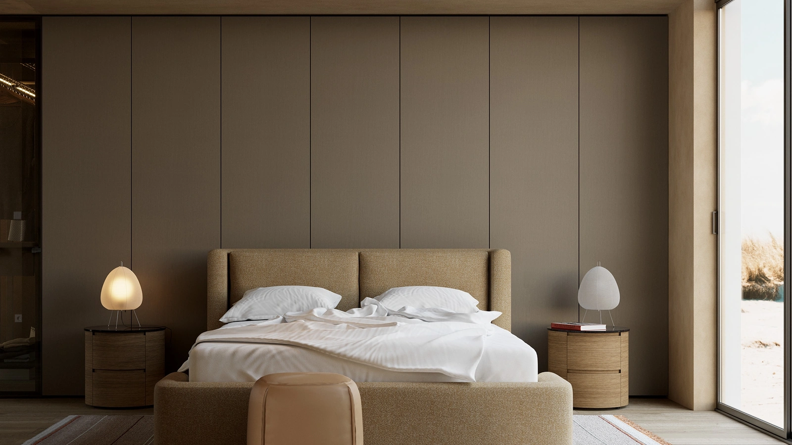 Letto imbottito Dimora di Kristalia